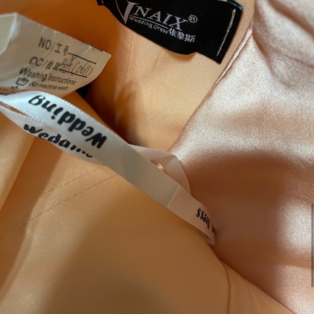 Vnaix Wedding Dress Color Peach NWOT - Picture 10 of 11